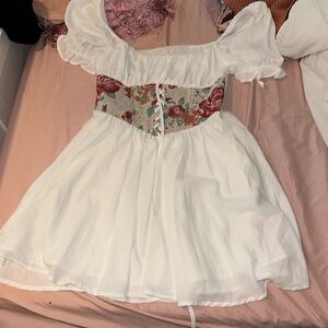 White short dress